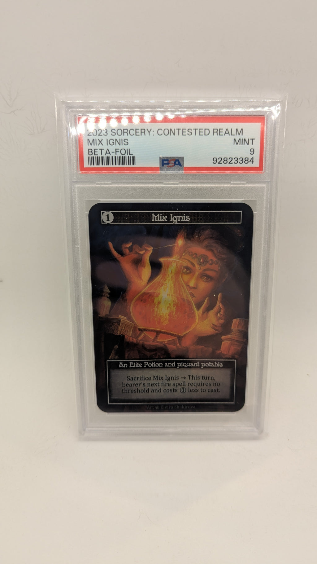 Sorcery - Mix Ignis BETA Foil MINT 9 SLAB