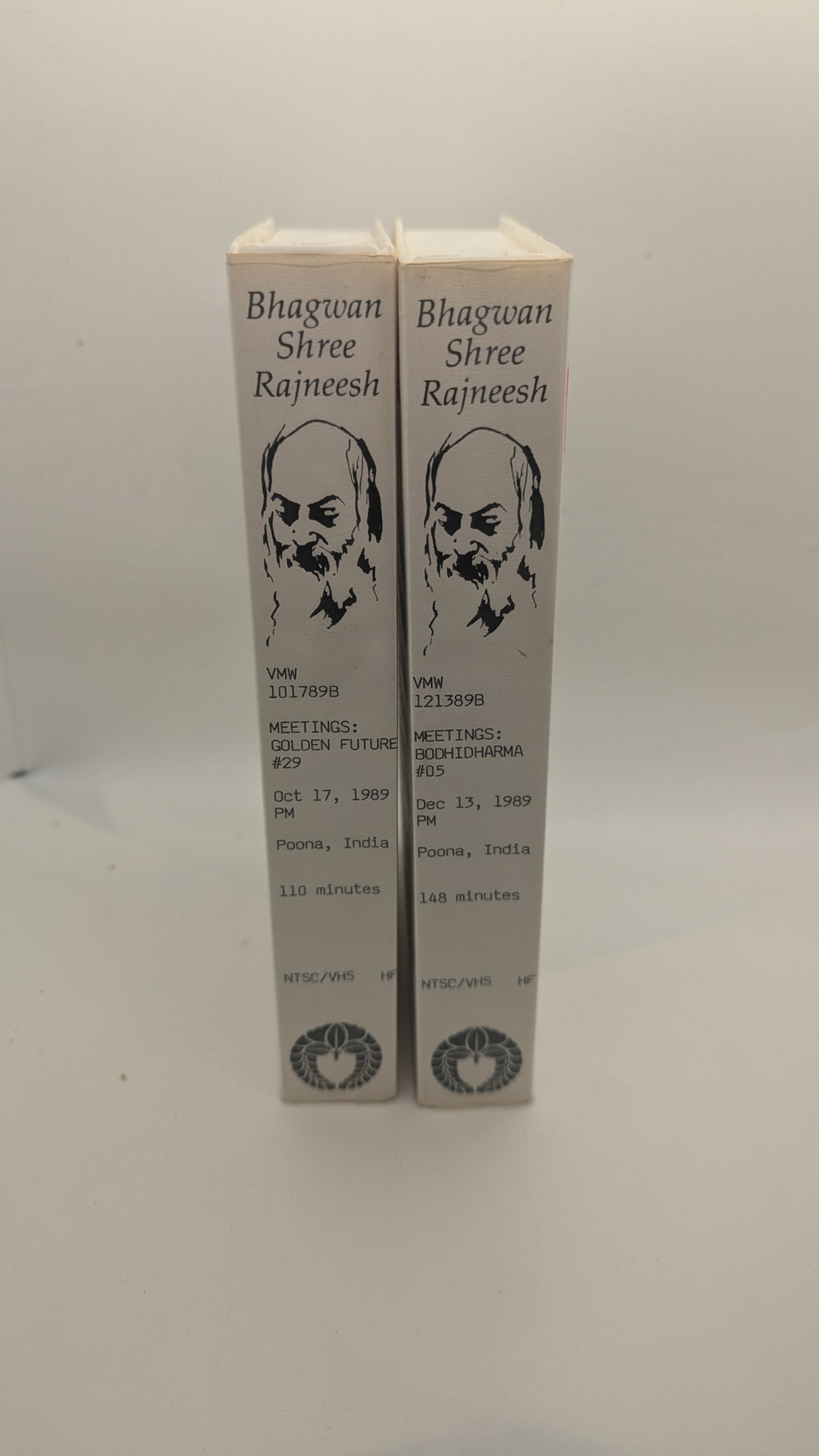 x2 Bhagwan Shree Rajneesh meeting tapes. 1989 OSHO, Wild Wild Country, Authentic